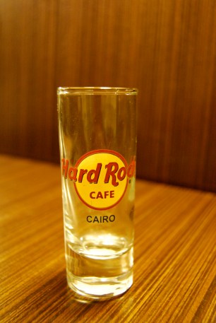 Hard Rock Cafe Cairo shotglass